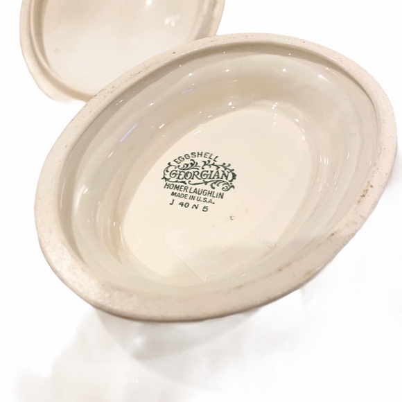 Vintage Georgian Homer Laughlin Covered Oval Dish - Picture 5 of 8